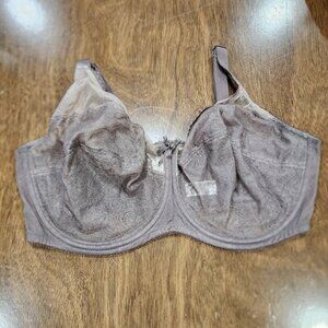 Wacoal Full Coverage Lace Unlined Bra Size 40DDD Light Brown